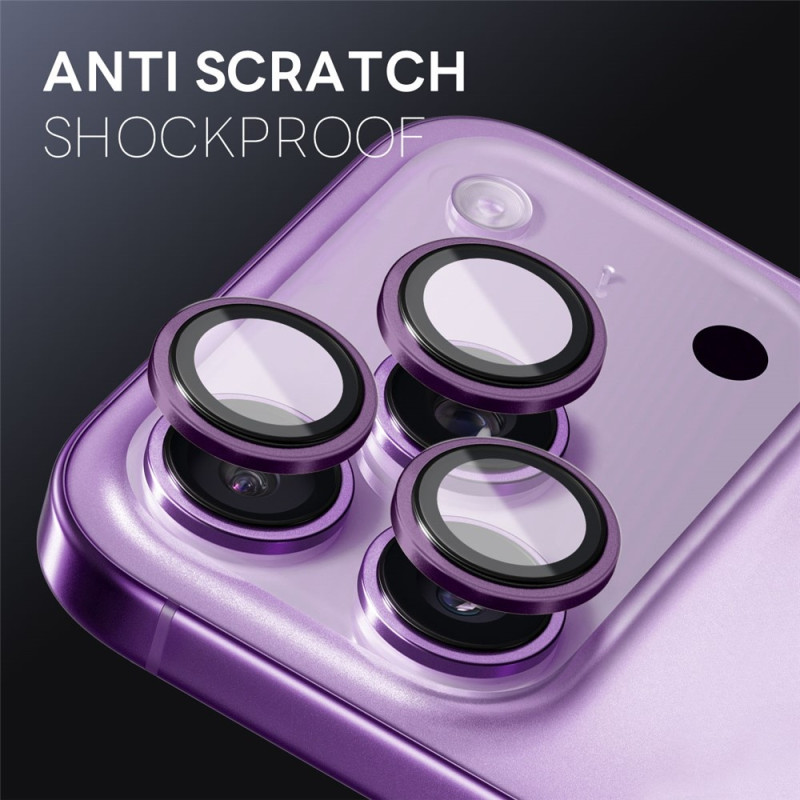 NORTHJO iPhone 17 Pro Max / iPhone 17 Pro Kameralinssin Suojus Karkaistu Lasi Metallirengas