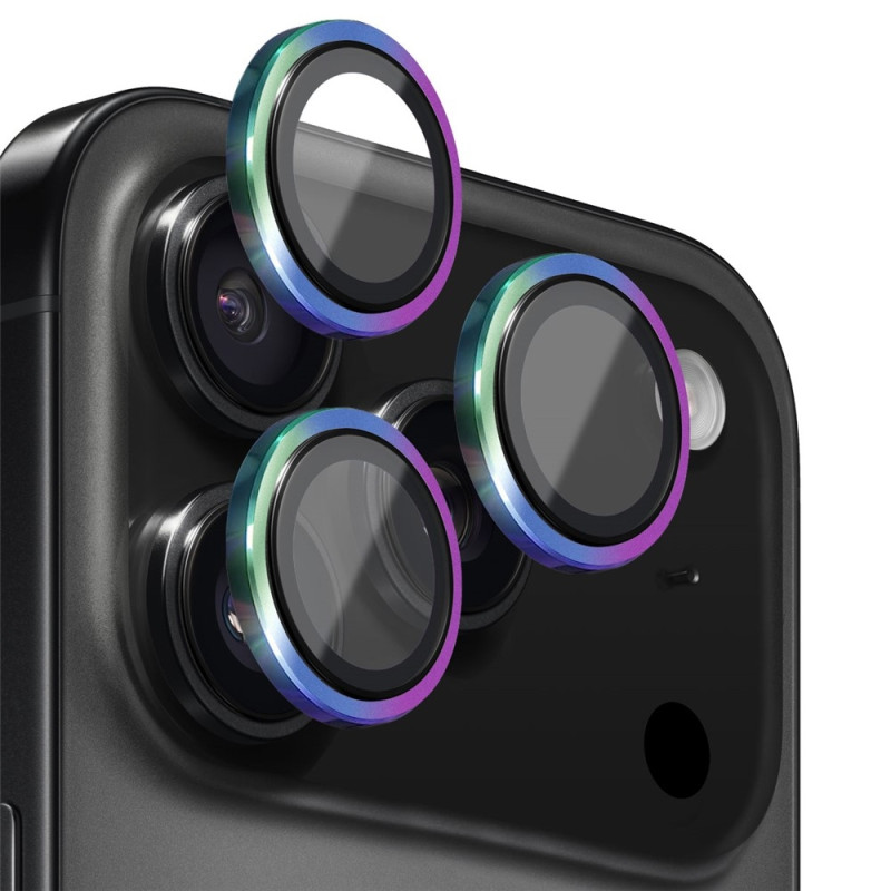 NORTHJO iPhone 17 Pro Max / iPhone 17 Pro Kameralinssin Suojus Karkaistu Lasi Metallirengas