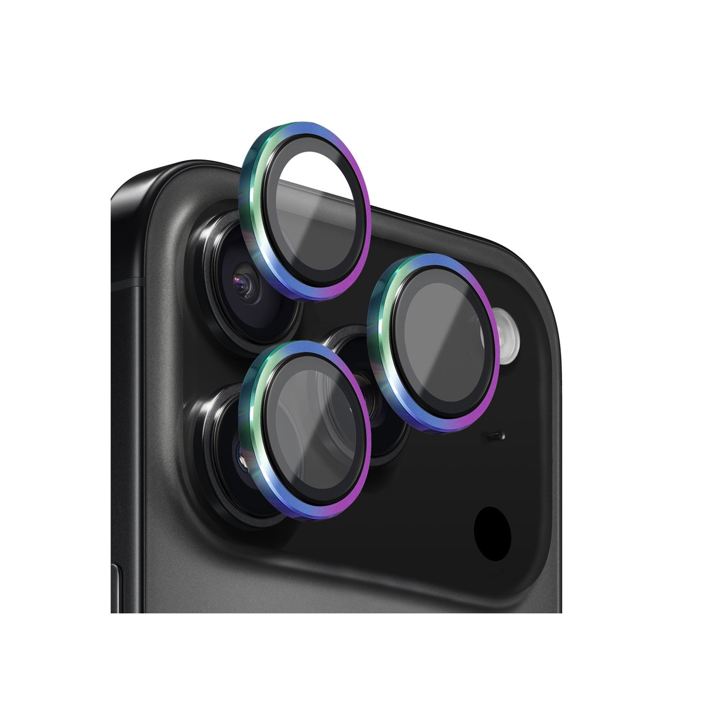 NORTHJO Til iPhone 17 Pro Max / iPhone 17 Pro Kameralinsebeskytter Hærdet Glas Metalring