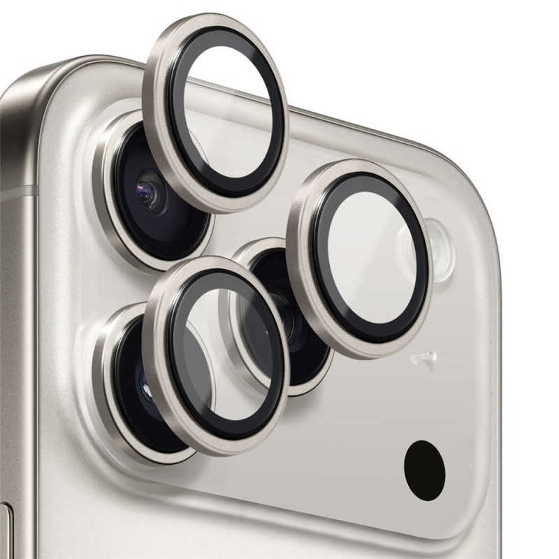 NORTHJO Til iPhone 17 Pro Max / iPhone 17 Pro Kameralinsebeskytter Hærdet Glas Metalring