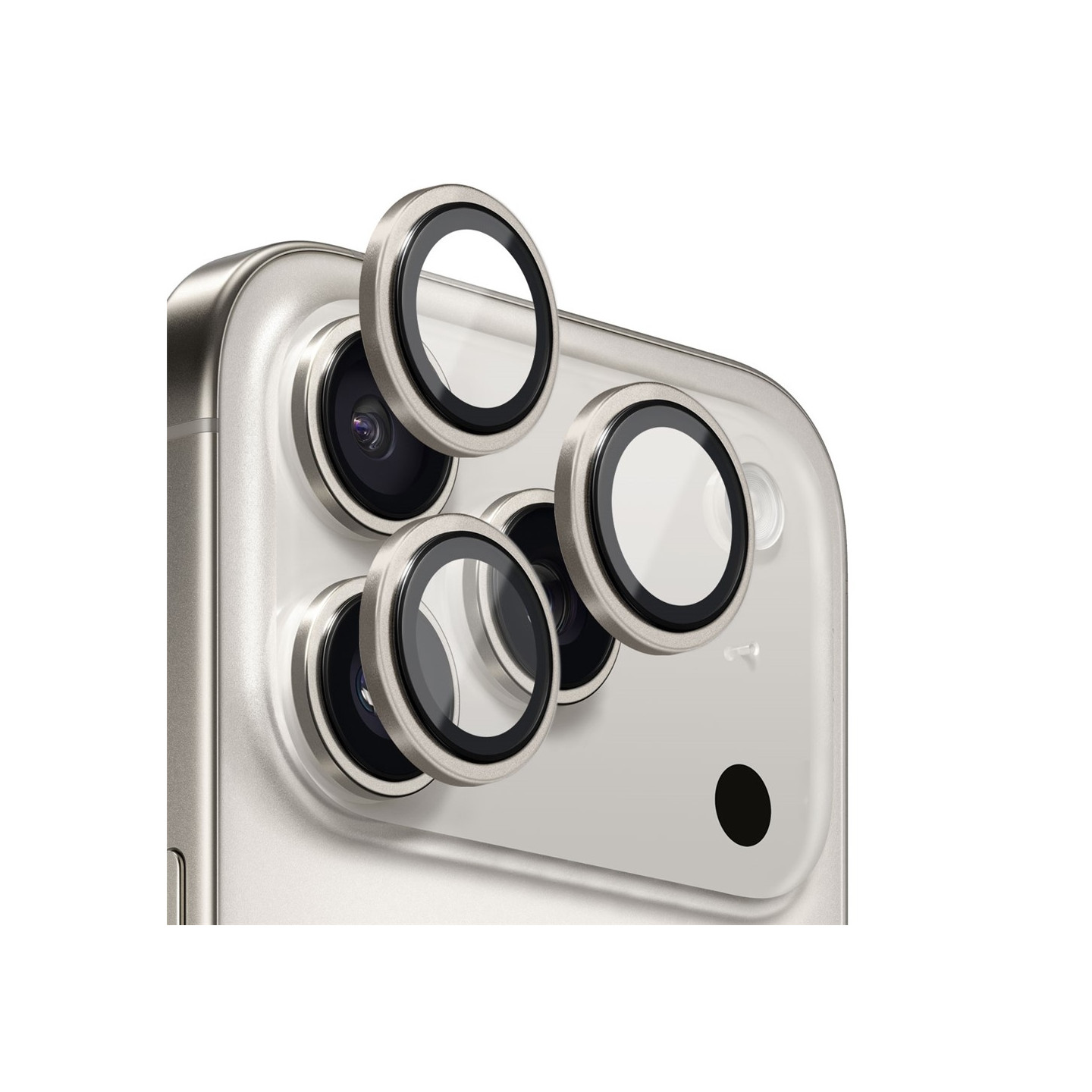 NORTHJO For iPhone 17 Pro Max / iPhone 17 Pro Kameralinsebeskytter Herdet Glass Metallring