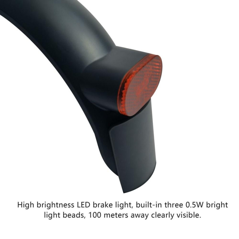 Rear Mud Guard Fender with Break Light / Lamp for Xiaomi M365 PRO 2 Scooter