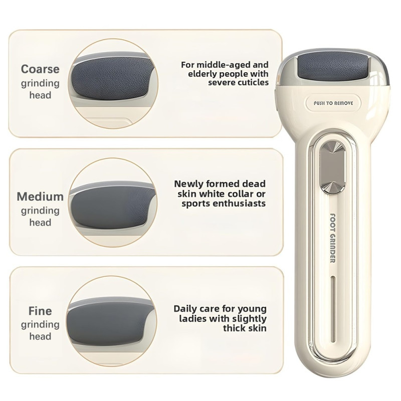 Electric Battery Operated Pedicure File Foot Grinder Foot File Callus Remover