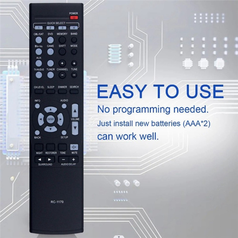 Fjernbetjening Udskiftning RC-1170 til DENON AV Receiver