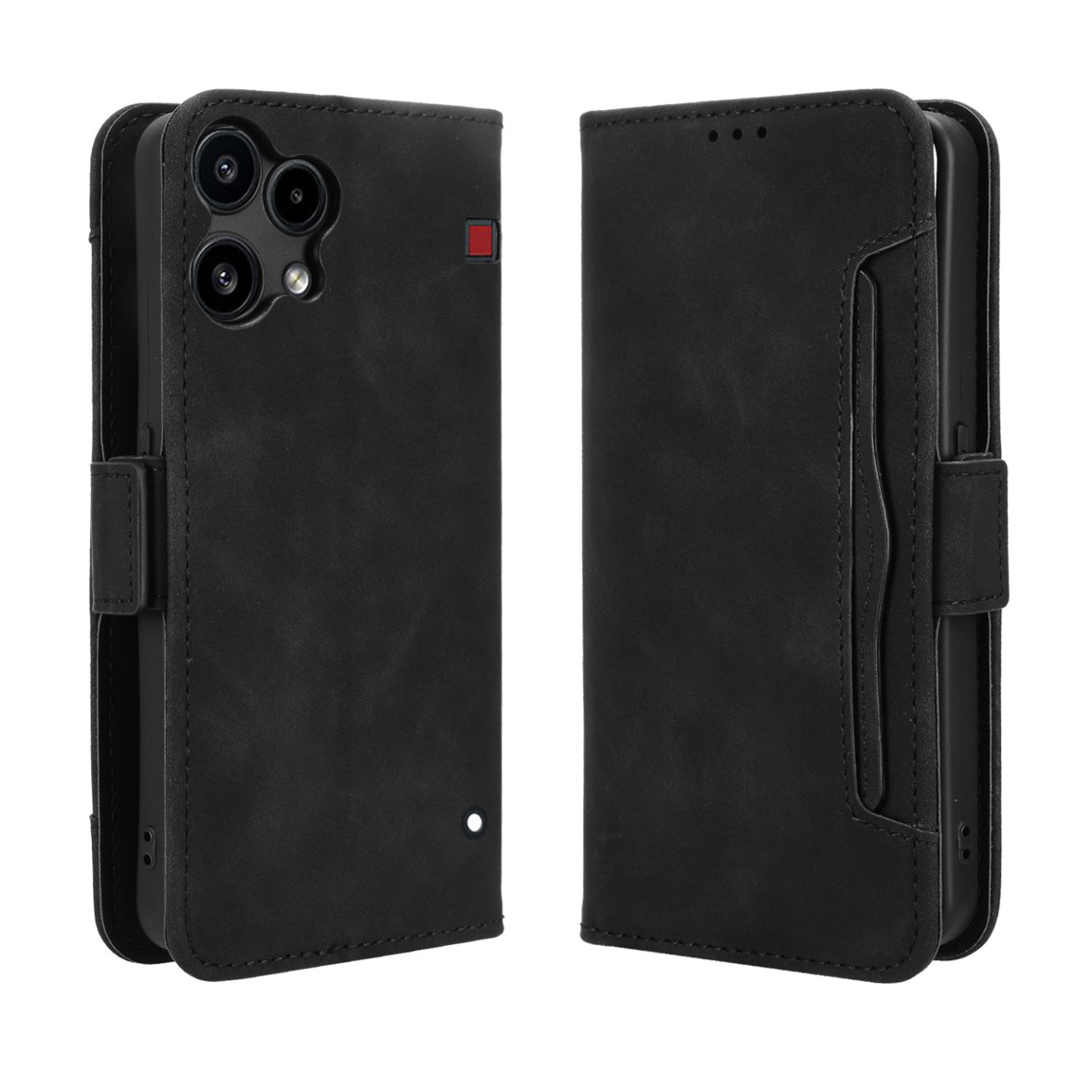 Lompakkokotelo Nothing Phone (3a) Lite 5G -puhelimelle useilla korttipaikoilla - Musta