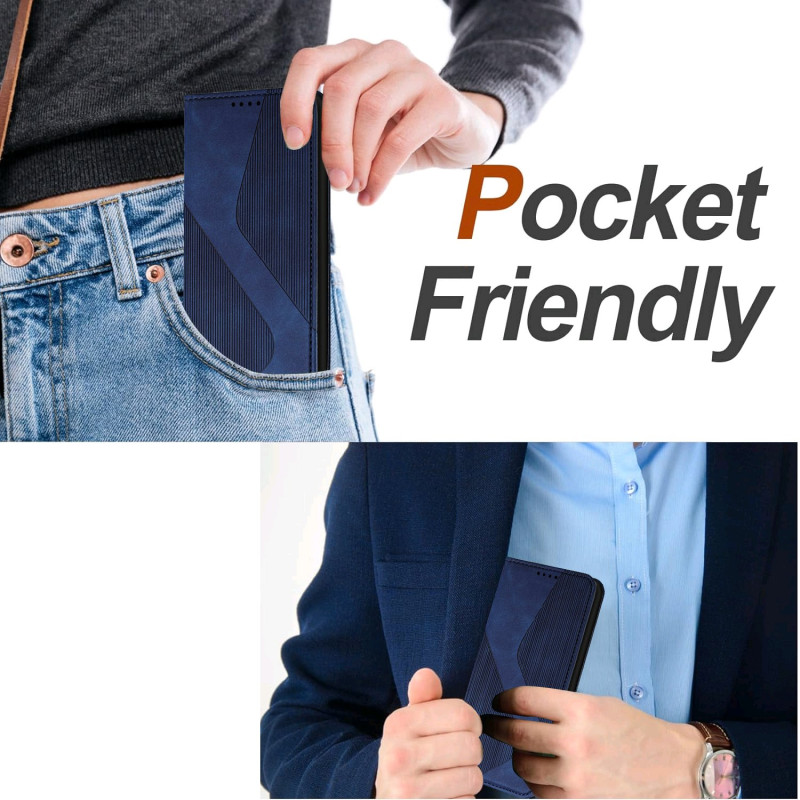 Wallet case for Samsung Galaxy S25 FE with stand skin-touch feel