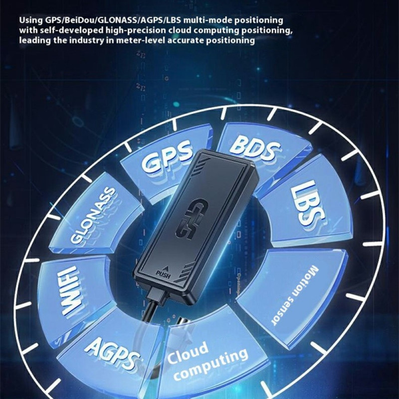 GPS-tracker Tyverisikring 4G-tracker motorsykkel bil etc. plasseringsenhet