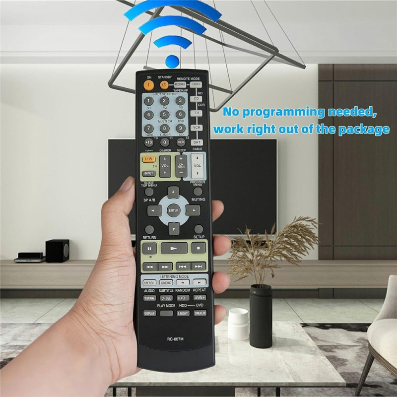 Kaukosäätimen vaihto RC-607M Onkyo-vahvistimelle