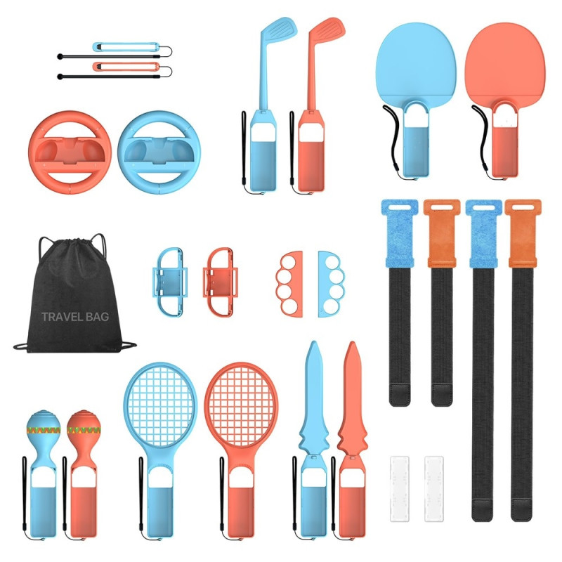 Yhteensopiva Nintendo Switch 2 sports 25-in-1 -lisävarustepaketin kanssa