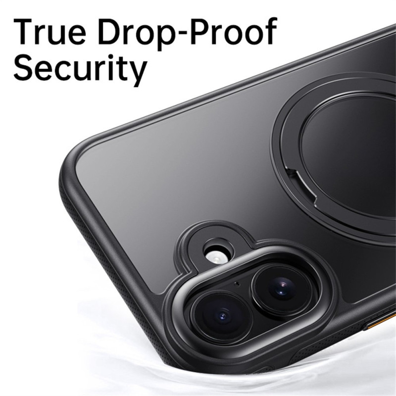 Cover til iPhone 17 kompatibelt med MagSafe med stand TPU PC bagsidecover