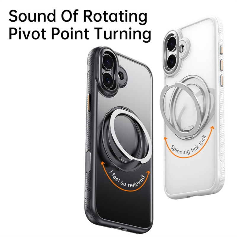 For iPhone 17 case compatible with MagSafe with kickstand TPU PC back cover