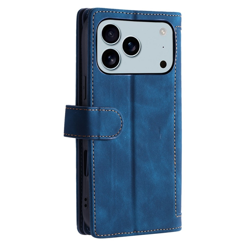 Til iPhone 17 Pro Max Deksel med glidelås og 9 kortspor