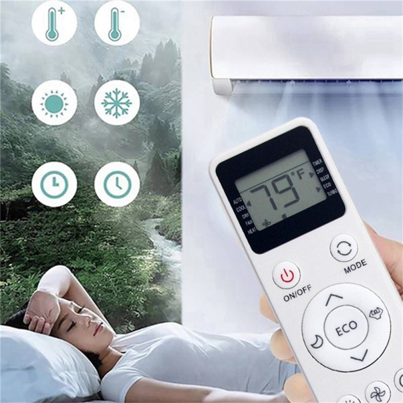 Fjernkontroll EATC10RE2T(C) erstatning for EQK klimaanlegg AC