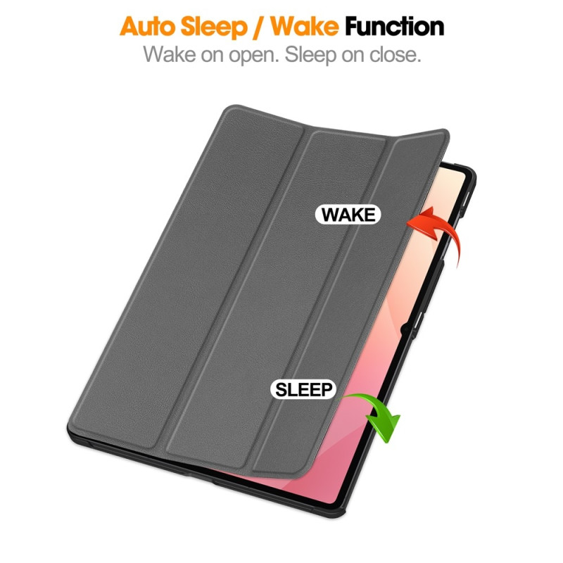 Til Samsung Galaxy Tab S11 Ultra Stativcover Stødsabsorberende Cover - Sort