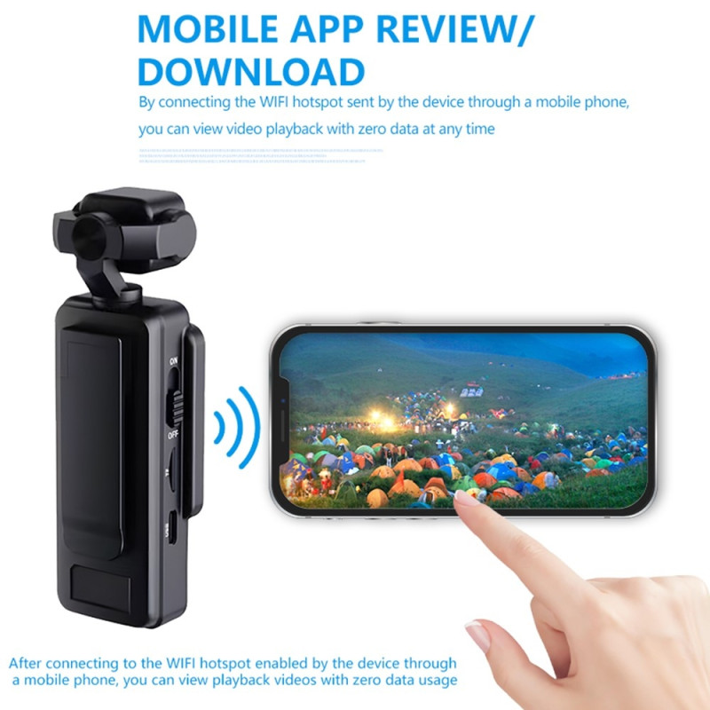 1.6" 1080P HD Camera Action Camera Cycling Vlogging WiFi Recorder + 32GB Card
