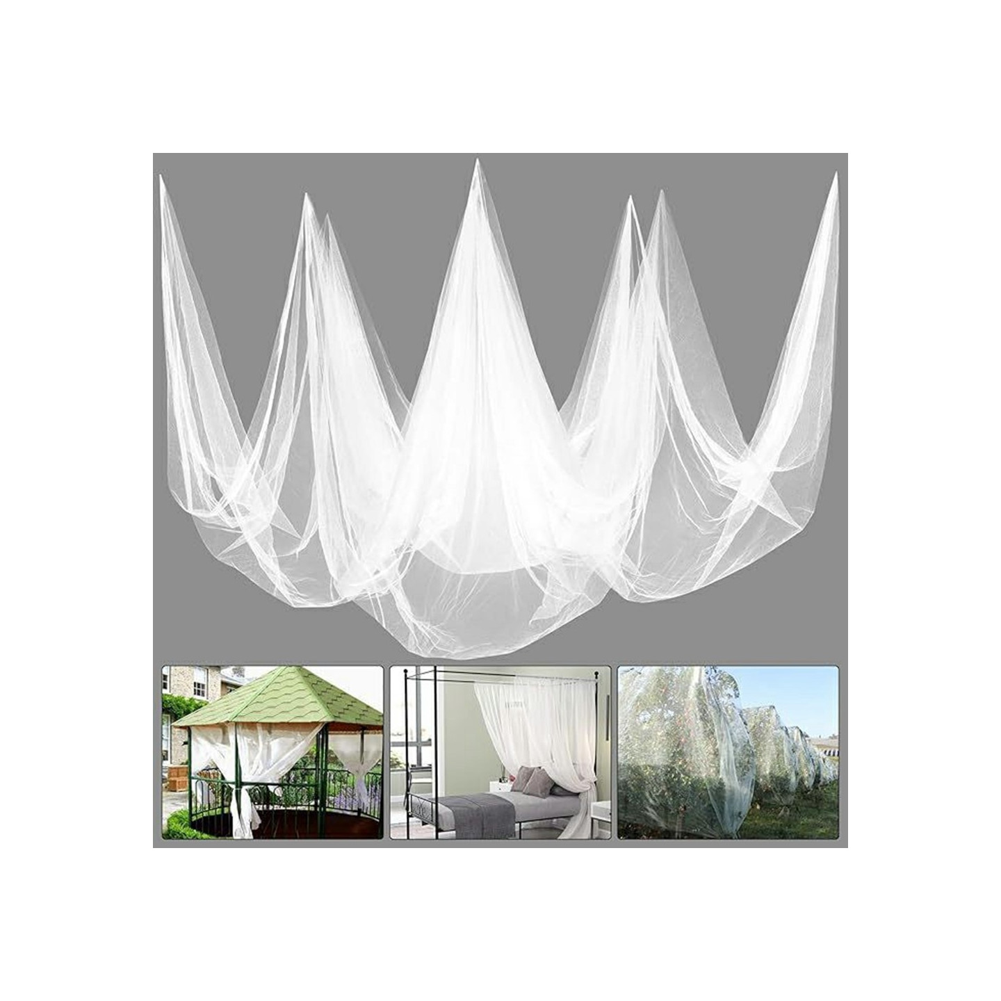 3 x 10 m mosquito net insect barrier vegetable tent plant protection