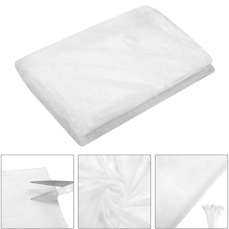 3 x 10 m mosquito net insect barrier vegetable tent plant protection