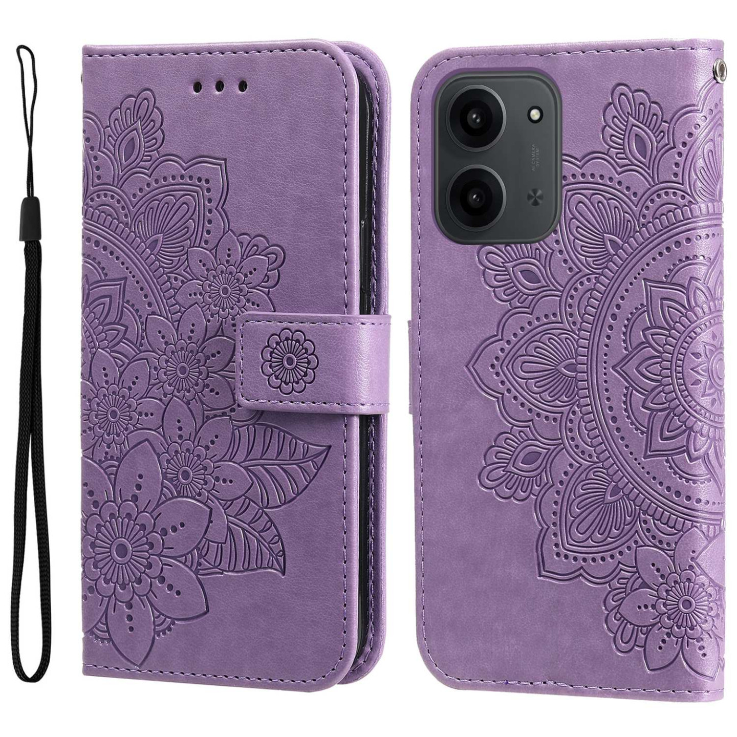 Xiaomi Redmi 15C Jalustakotelo Mandala Lompakkokotelo