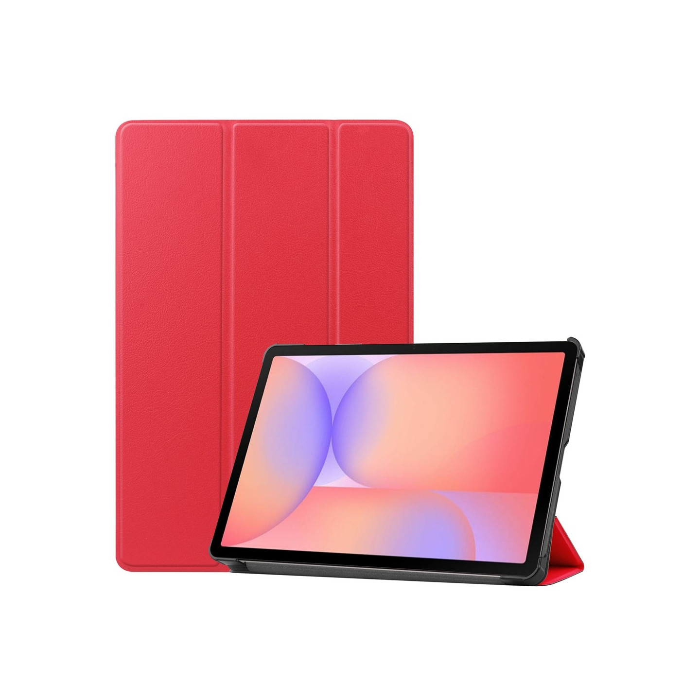 Til Samsung Galaxy Tab S10 Lite / S10 FE / S9 FE Etui med Stander - Rød