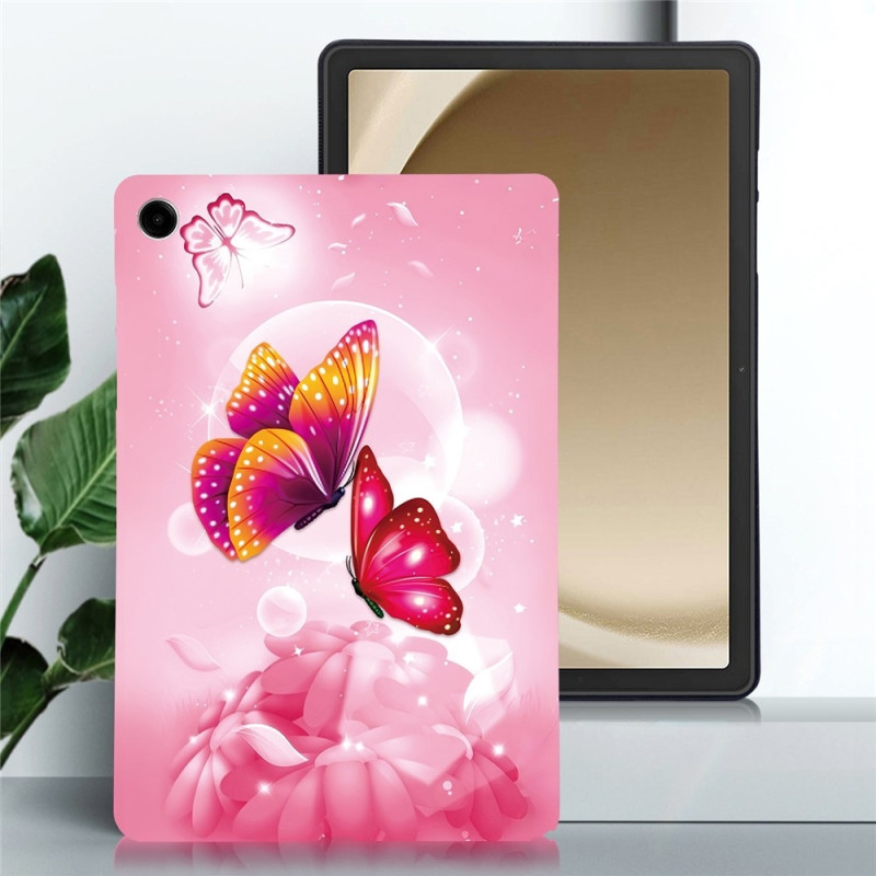 För Samsung Galaxy Tab A11+ Fodral Mönstertryck Slim TPU skal Butterfly