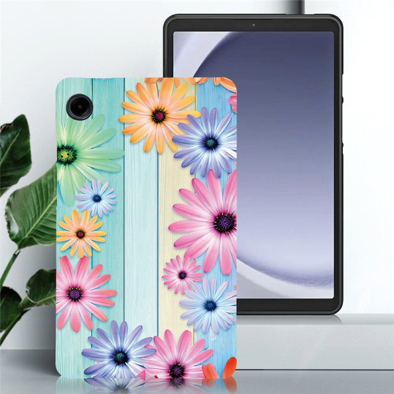 Til Samsung Galaxy Tab A11 / A9 Etui Mønstertryk Slankt TPU Beskyttende Tablet Etui Sunflower
