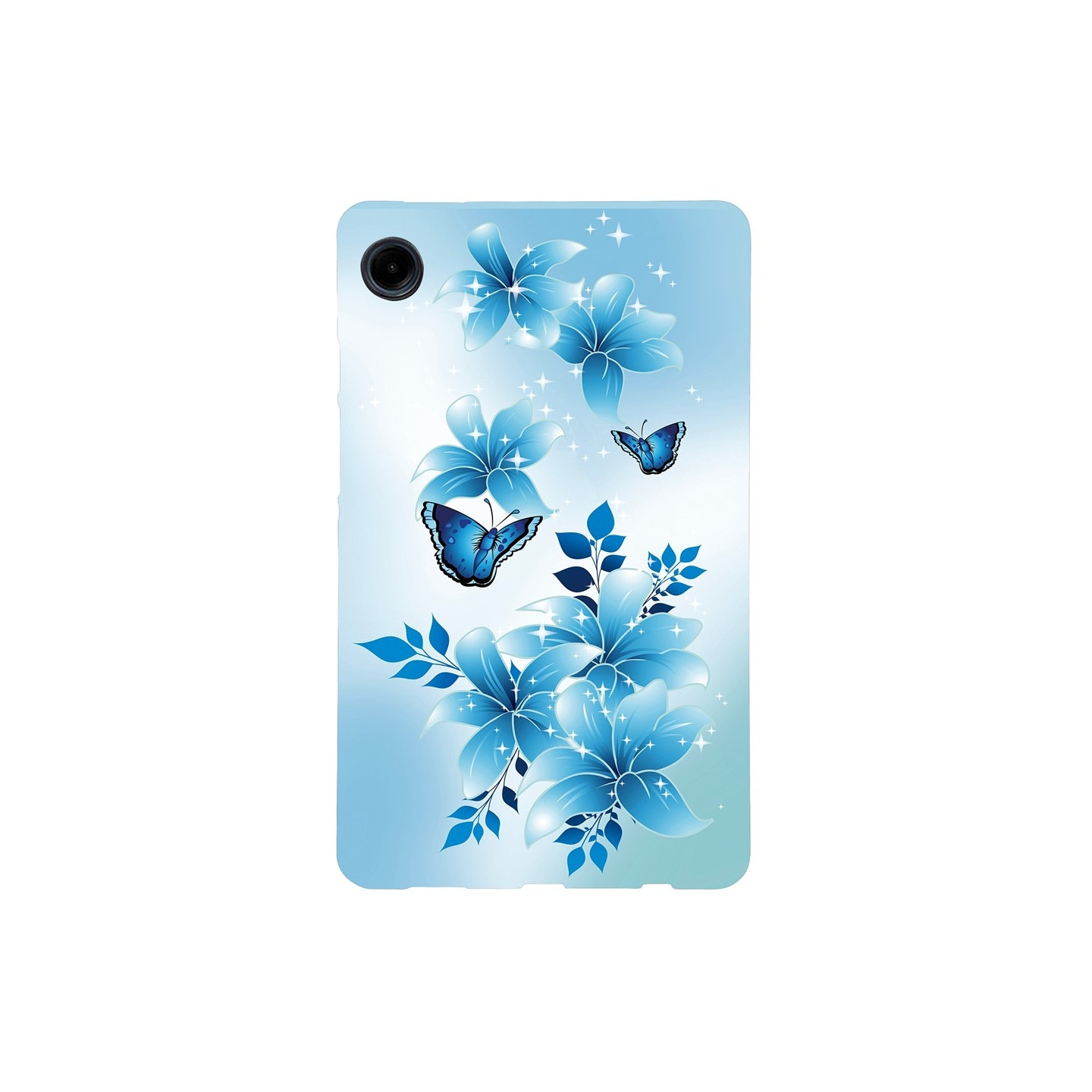 För Samsung Galaxy Tab A11 / A9 Fodral Mönstertryck Slim TPU skal Butterfly