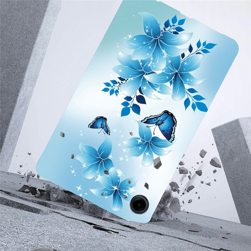 For Samsung Galaxy Tab A11 / A9 Etui Mønstertrykk Slankt TPU Beskyttende Nettbrettetui Butterfly