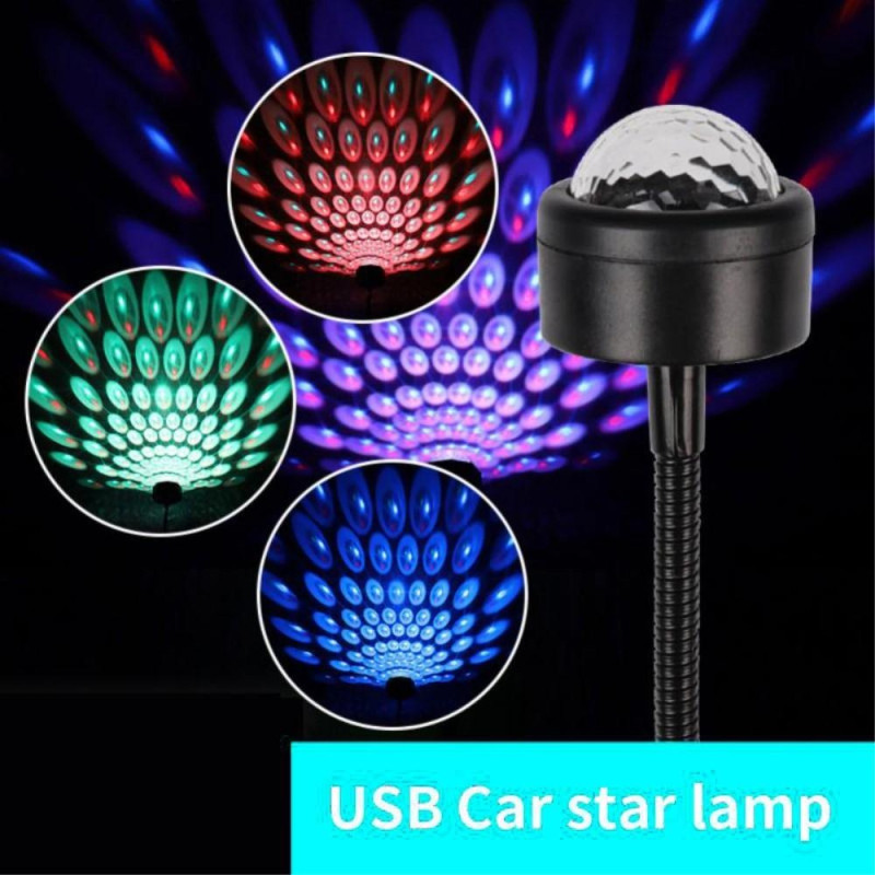 Car Roof Night Light LED Atmosphere Lamp Disco Discoball Party Many Colours