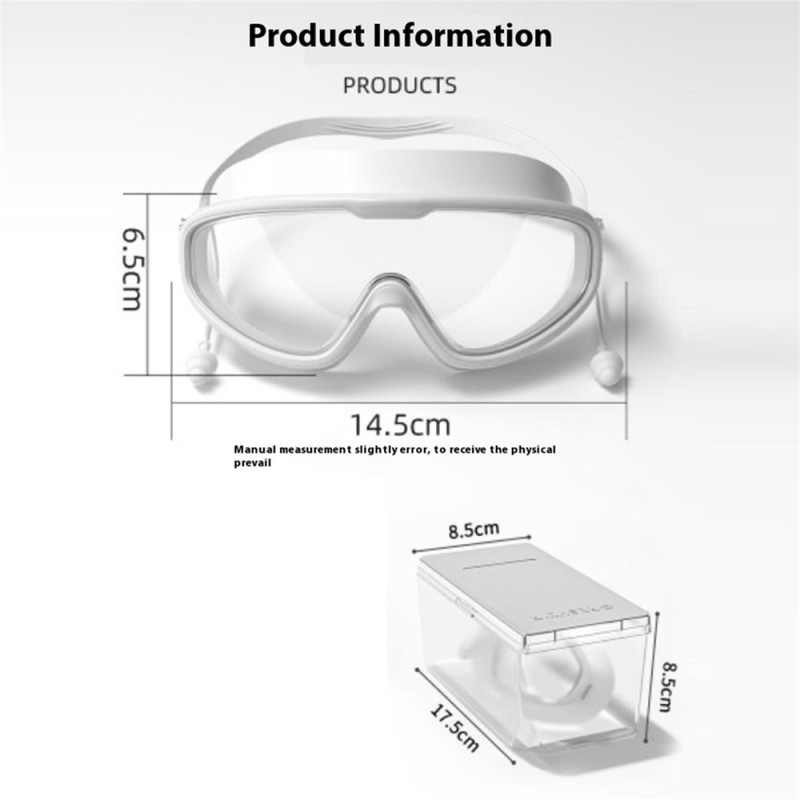 Anti-Fog Anti-fog Swimming Goggles Cyklop large frames storage case and swimming cap