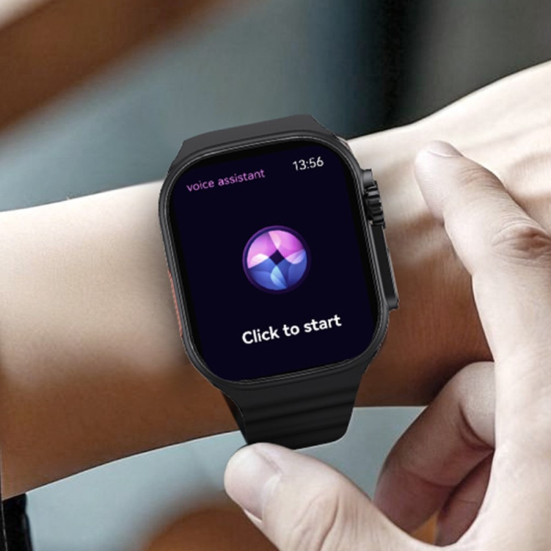 USAMS AT03 2.01" Smartklokke Bluetooth Sportssporing Stemmeassistent Android iOS