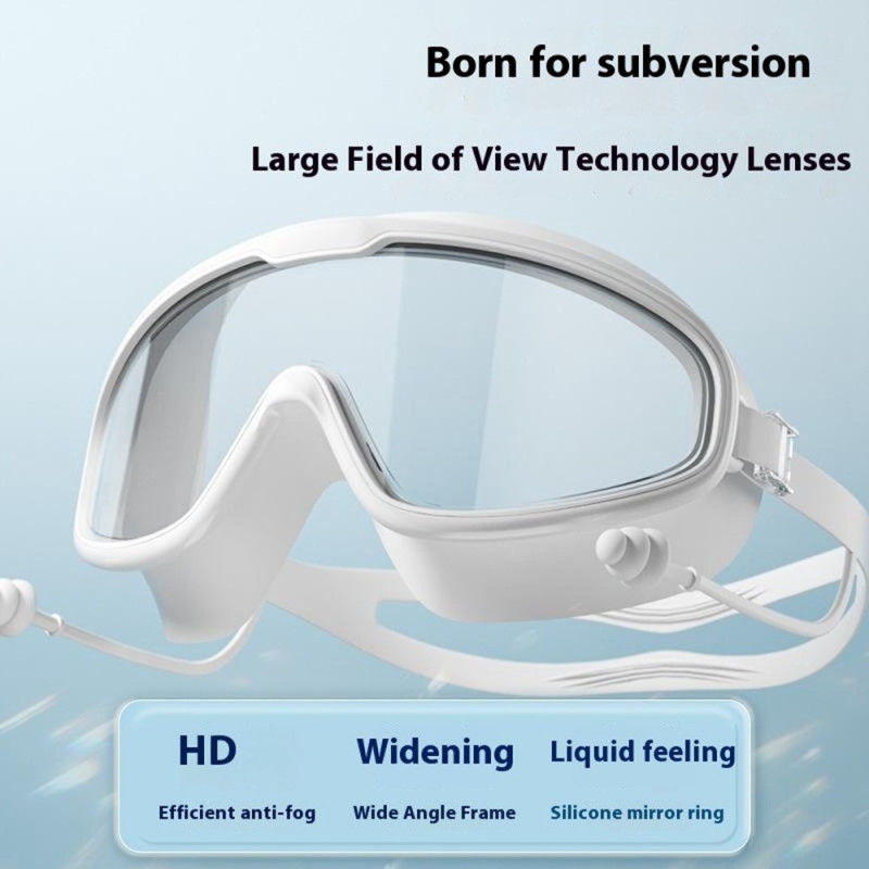 Anti-Fog Anti-fog Swimming Goggles Cyklop large frames storage case and swimming cap