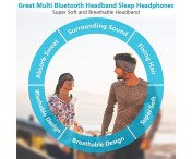 Bluetooth Sports Pannband Sömnhörlurar Musik Ögonmask