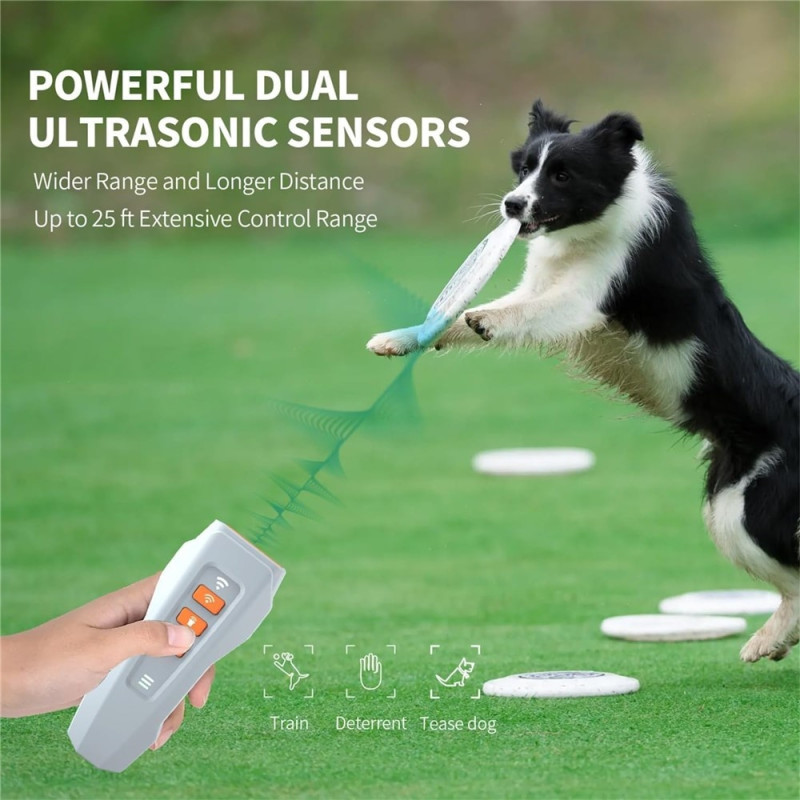 Rechargeable Anti-Bark Ultrasonic Dog Bark Device Stop Barking
