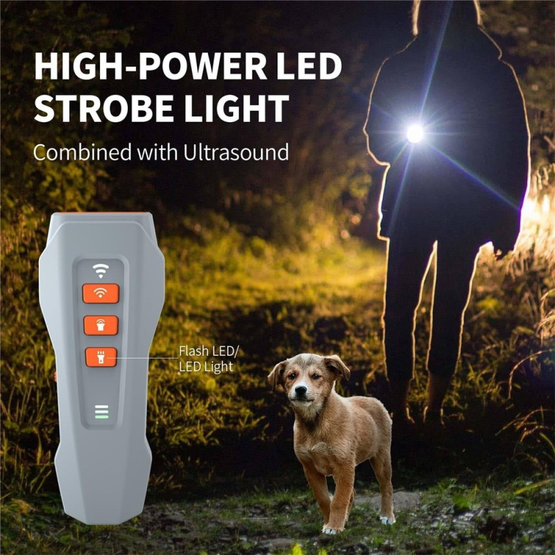 Rechargeable Anti-Bark Ultrasonic Dog Bark Device Stop Barking