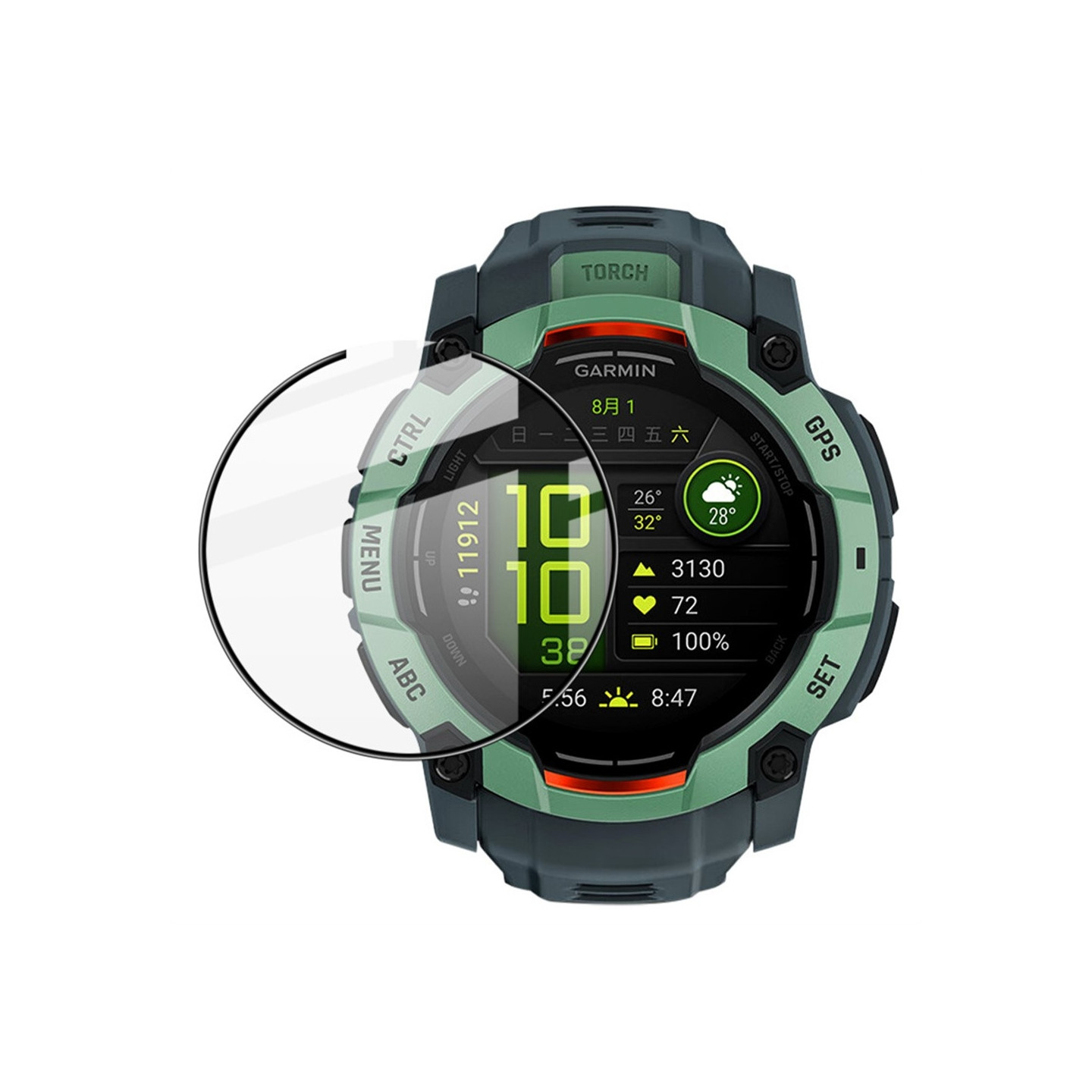 IMAK For Garmin Instinct 3 50mm Screen Protector Anti Scratch PMMA Watch Film