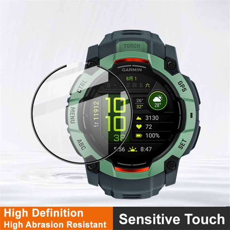 IMAK For Garmin Instinct 3 50mm Screen Protector Anti Scratch PMMA Watch Film