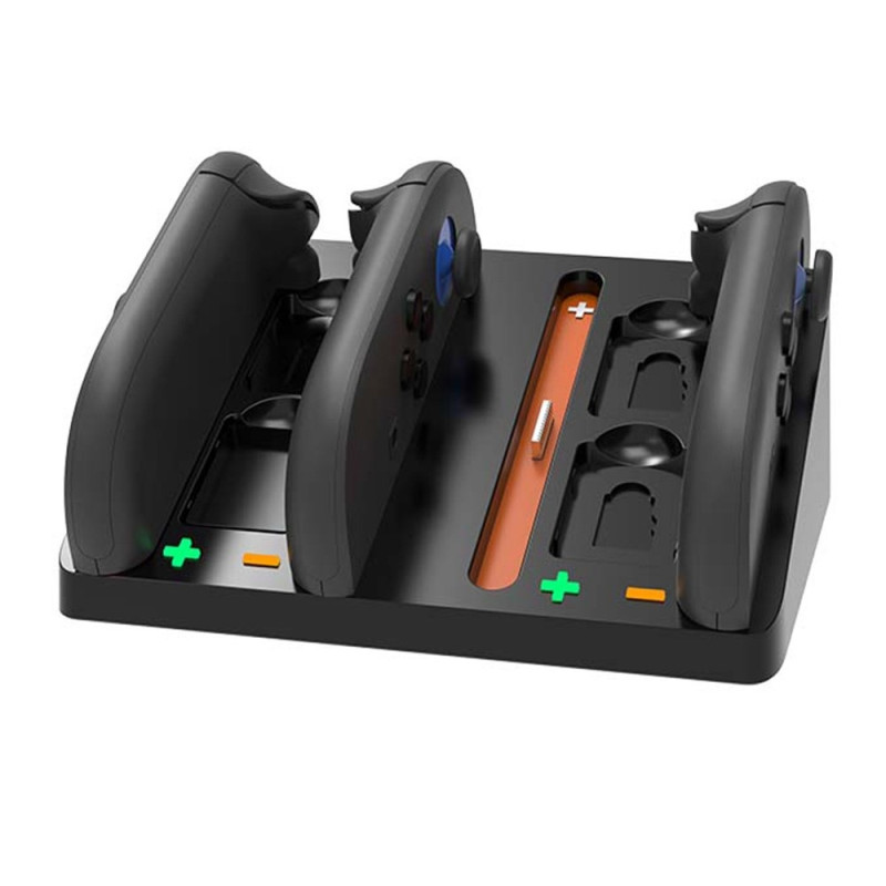 Kompatibel med Nintendo Switch 2 Joy-Con 4 Plats Laddningsdocka LED-indikator