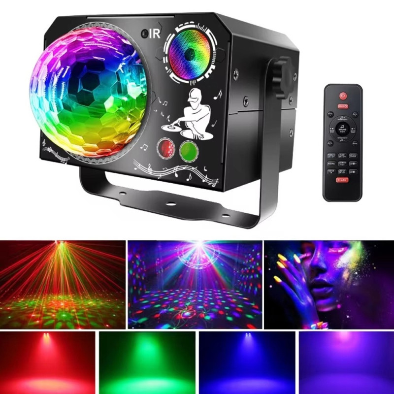 Magic Ball Laser Light L150MW 4-i-1-laserlampa Scen fest disco magisk bollampa
