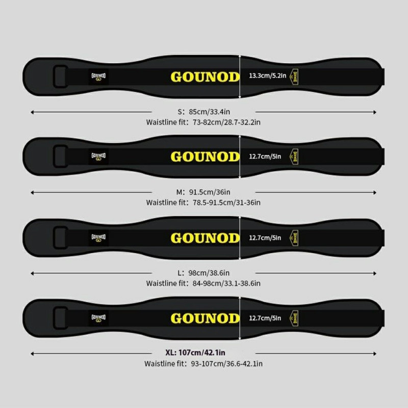 Waist Belt Weightlifting Powerlifting Squats Deadlifts Training Waist Support Strap - L