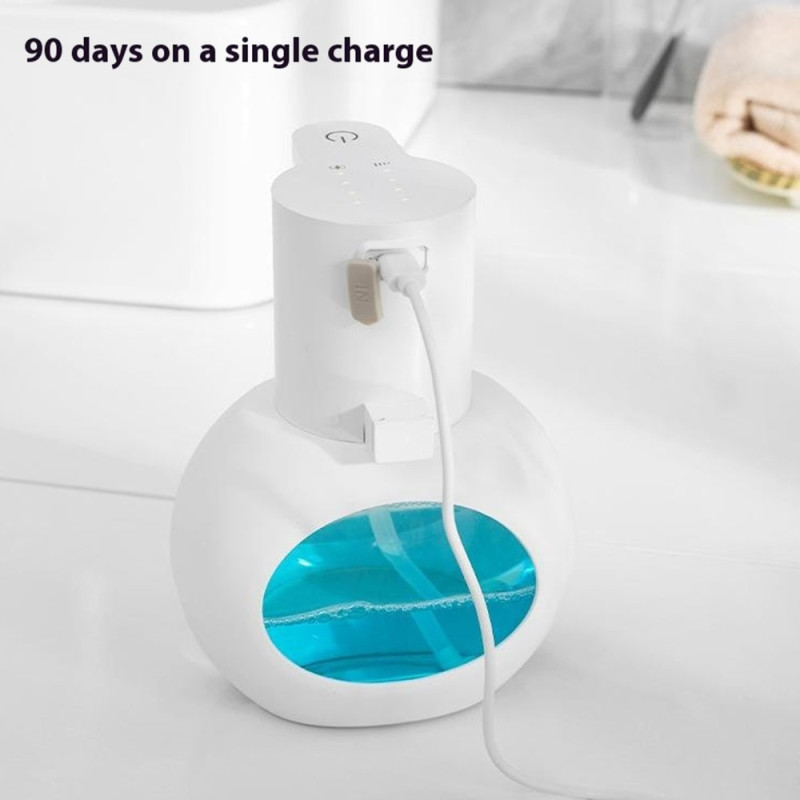 Automaattinen saippuapumppu Kosketusvapaa infrapunasensorilla varustettu käsienpesu vaahdolle - Musta