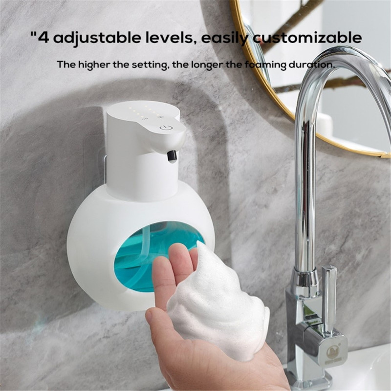 Automatic Soap Pump Touchless Infrared Sensor Hand Wash for Foam - White