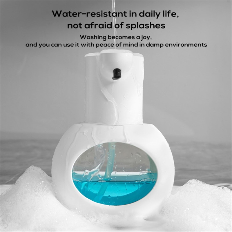 Automatisk sæbepumpe Berøringsfri infrarød sensor håndvask til skum - hvid