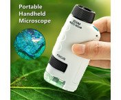 Bärbar handhållen mikroskop med batteri, prover