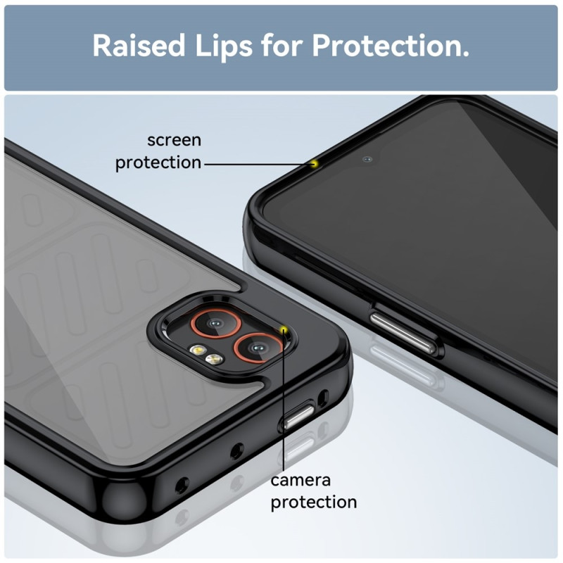 För Samsung Galaxy XCover7 Pro Fodral TPU-telefonskal med härdat glasskydd