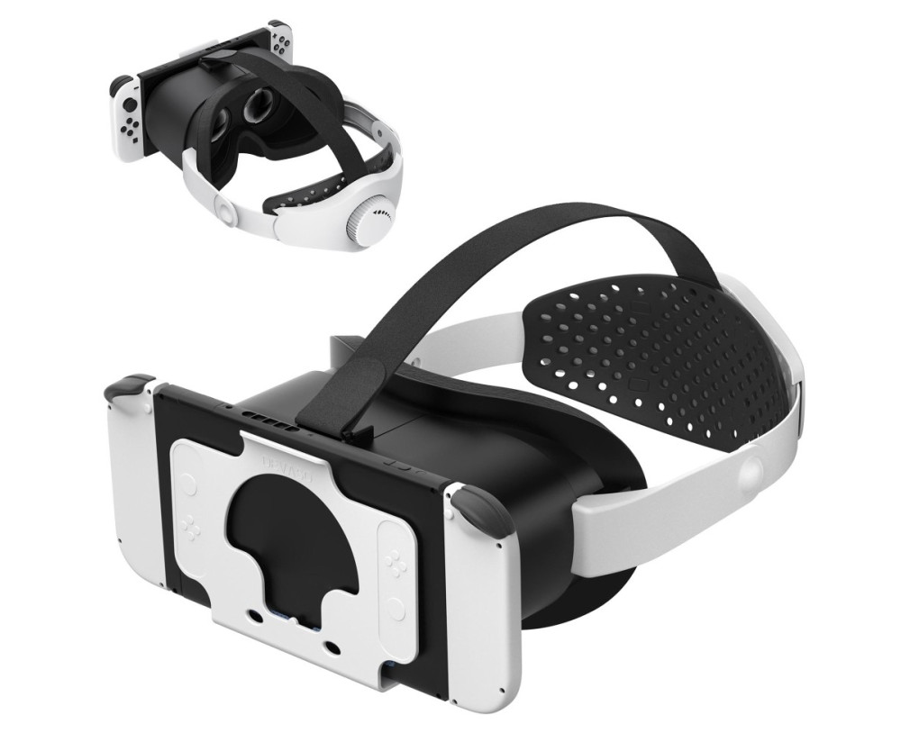 DEVASO kompatibel med Nintendo Switch VR-headset med justerbar huvudrem