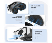 DEVASO kompatibel med Nintendo Switch VR-headset med justerbar huvudrem