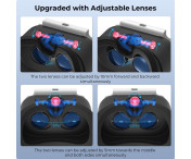 DEVASO kompatibel med Nintendo Switch VR-headset med justerbar huvudrem