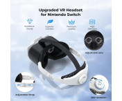 DEVASO kompatibel med Nintendo Switch VR-headset med justerbar huvudrem