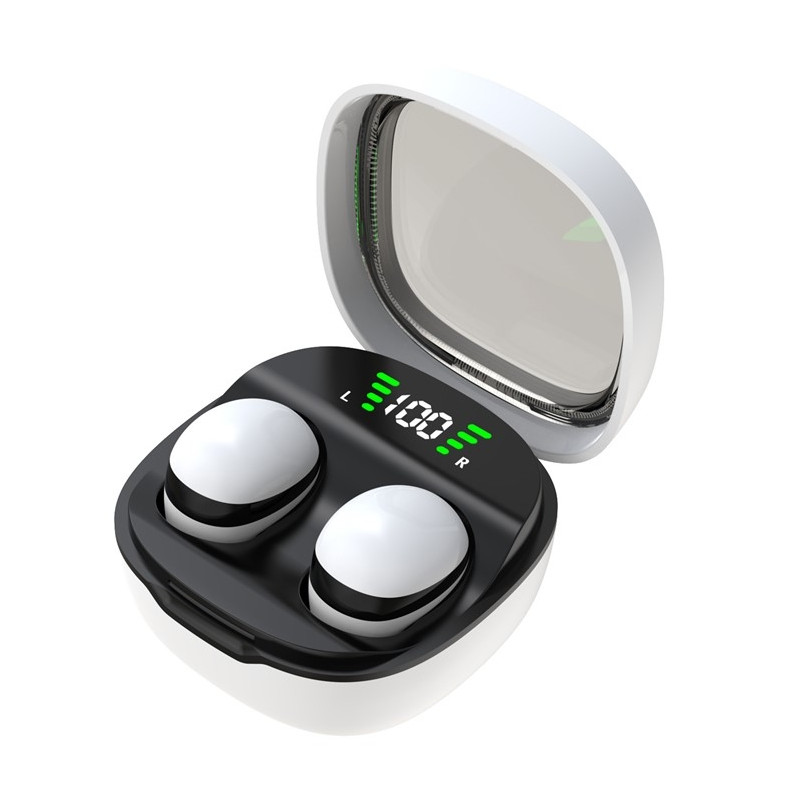 Trådløse hovedtelefoner In-Ear HiFi Stereolyd Bluetooth -Sleep HD Baslyd - Hvid