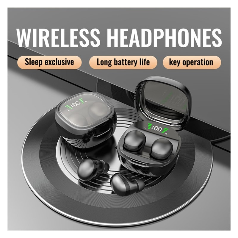 Trådløse hovedtelefoner In-Ear HiFi Stereolyd Bluetooth -Sleep HD Baslyd - Hvid